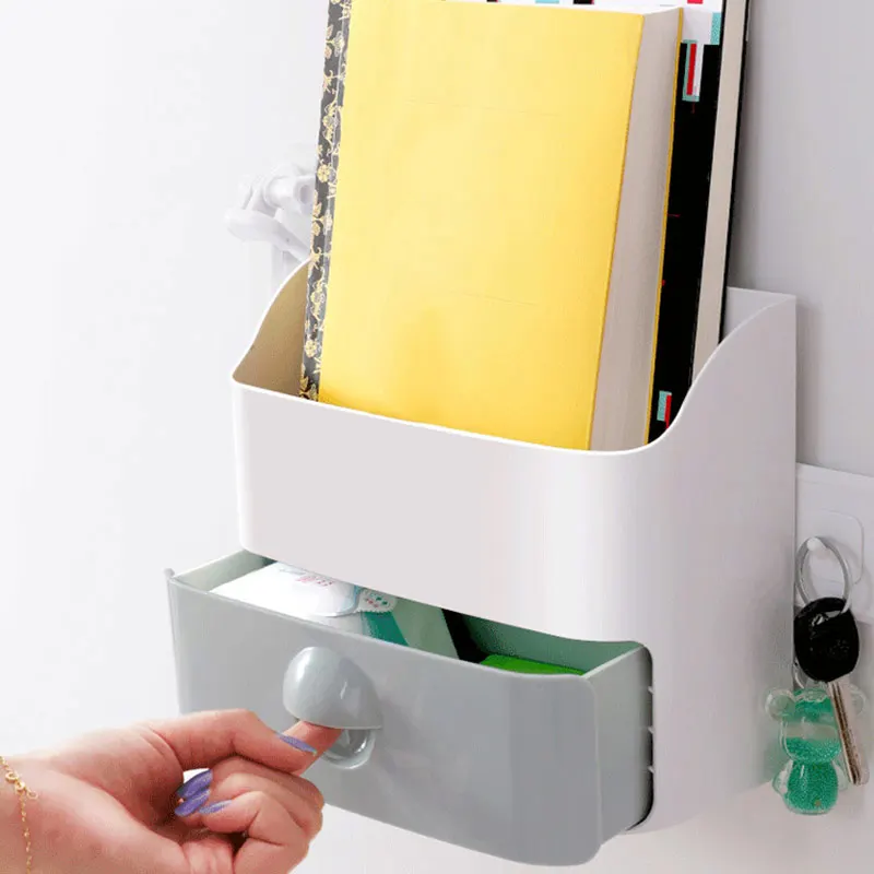 

Newest Multifunction Wall Bedside Tidying Rack Storage Organizer Shelf with Phone Holder