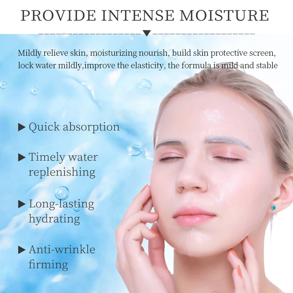 VIBRANT GLAMOUR Hyaluronic Acid Face Mask Snail Shrink Pores Moisturize Whitening Anti Aging Wrinkles Water Locking 3
