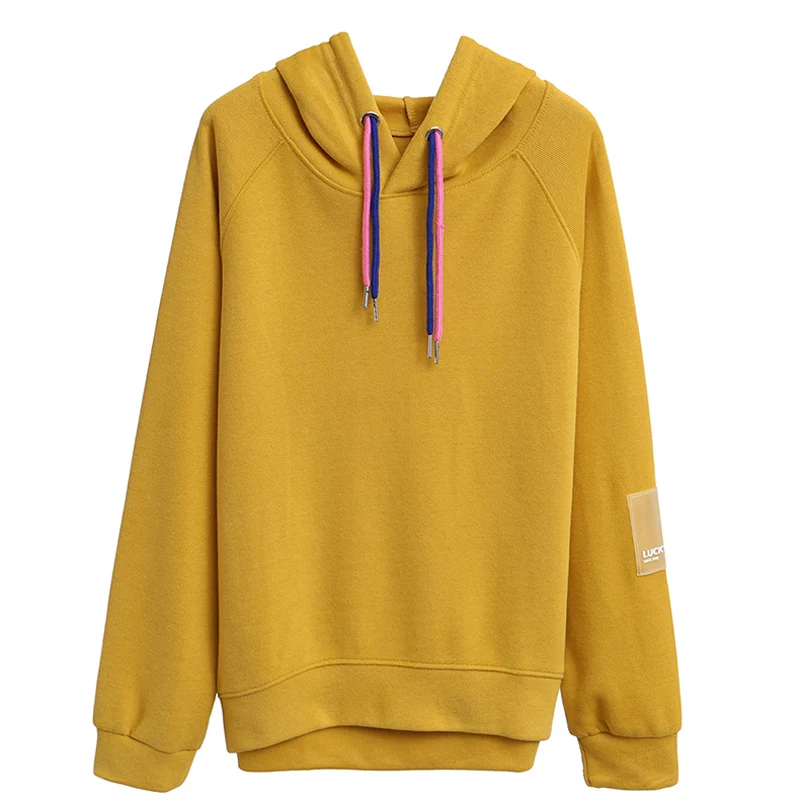 

Hoodie Sweatshirt Tops Women Casual Solid Fall Spring Pullover Mujer Peleron Sudadera Con Capucha 6 Colors