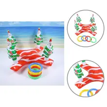 

Practical Eco-friendly Foldable Portable Xmas Tree Ring Toss Game Inflatable Ring Toss for Indoor