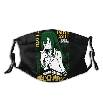 

My Hero Academia Unisex Reusable Face Mask Anti Bacterial Dust Protection Cover Respirator Muffle Mask with Filters
