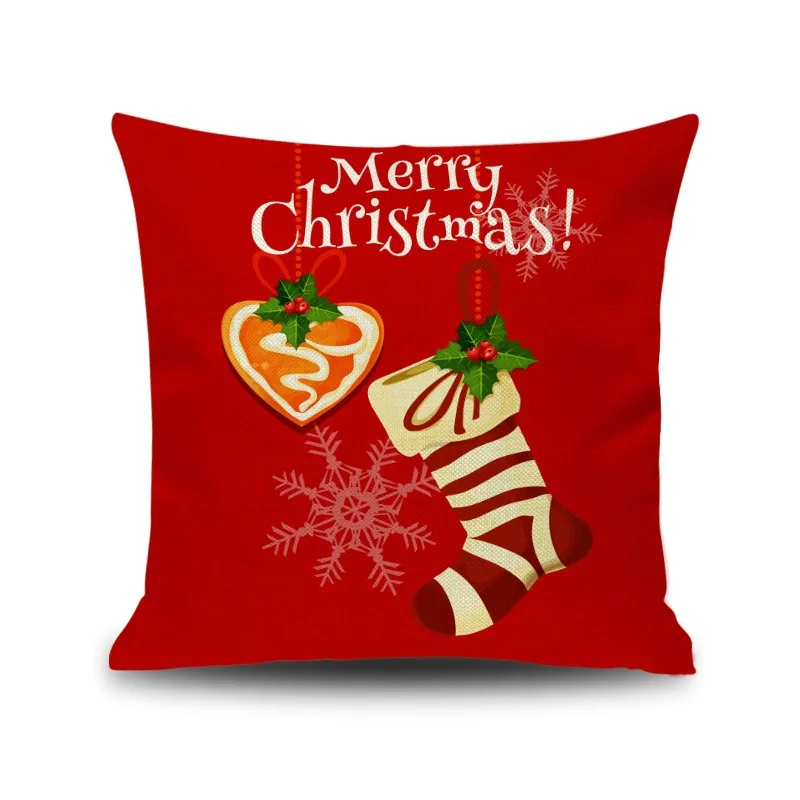 New Christmas Pillowcase Home Sofa Car Back cushion pillow case christmas pillow pillow cover - Цвет: G-PSD259