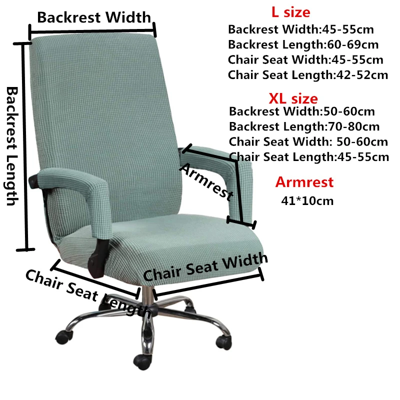 Chair Cover chair cover armrest covers Office Computer Armchair Covers High elasticity Spandex Anti-dirty Protector Home Gamer Armrest Seat Case Housse De Chaise