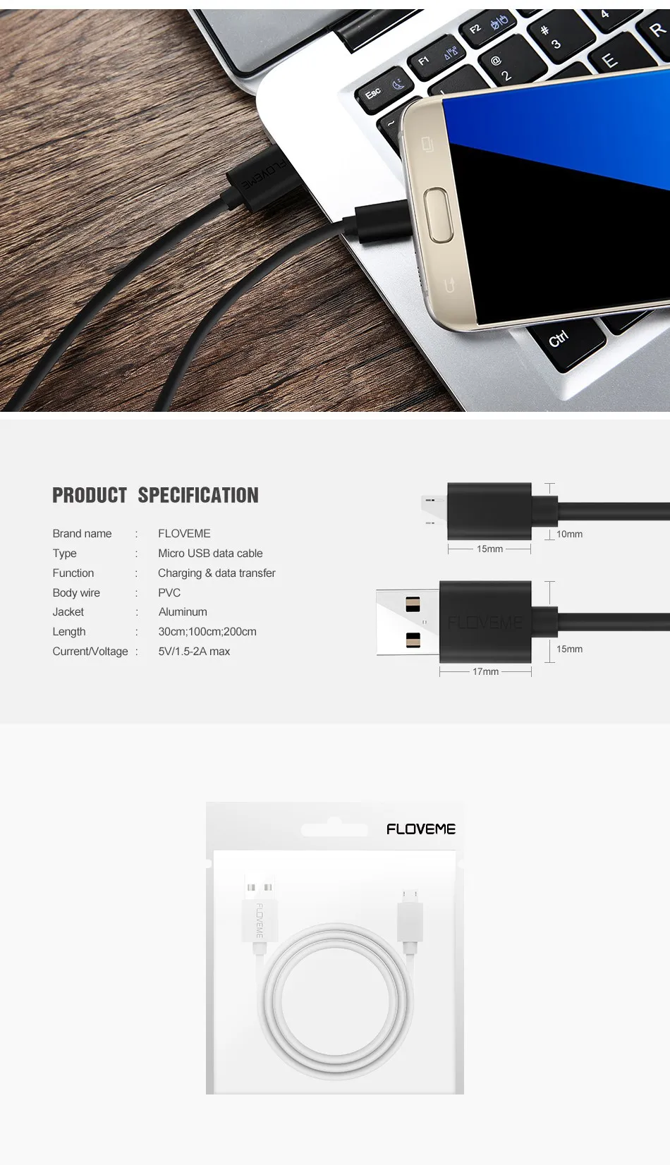 Micro USB Cable For Samsung S7 S6 Edge Huawei Xiaomi Android Charger (6)