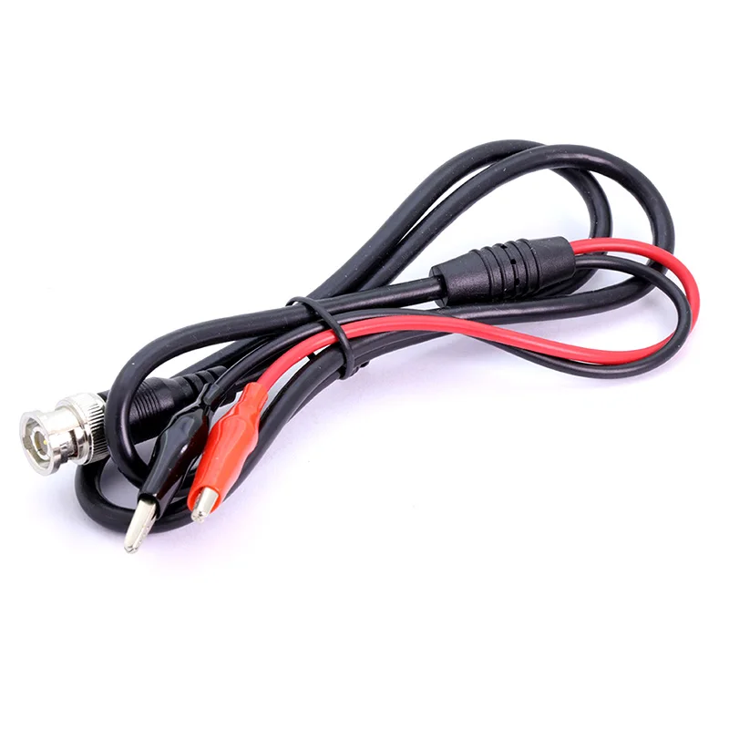 1pc BNC to alligator wire clip, Red and Black color Cables For Testing Probe