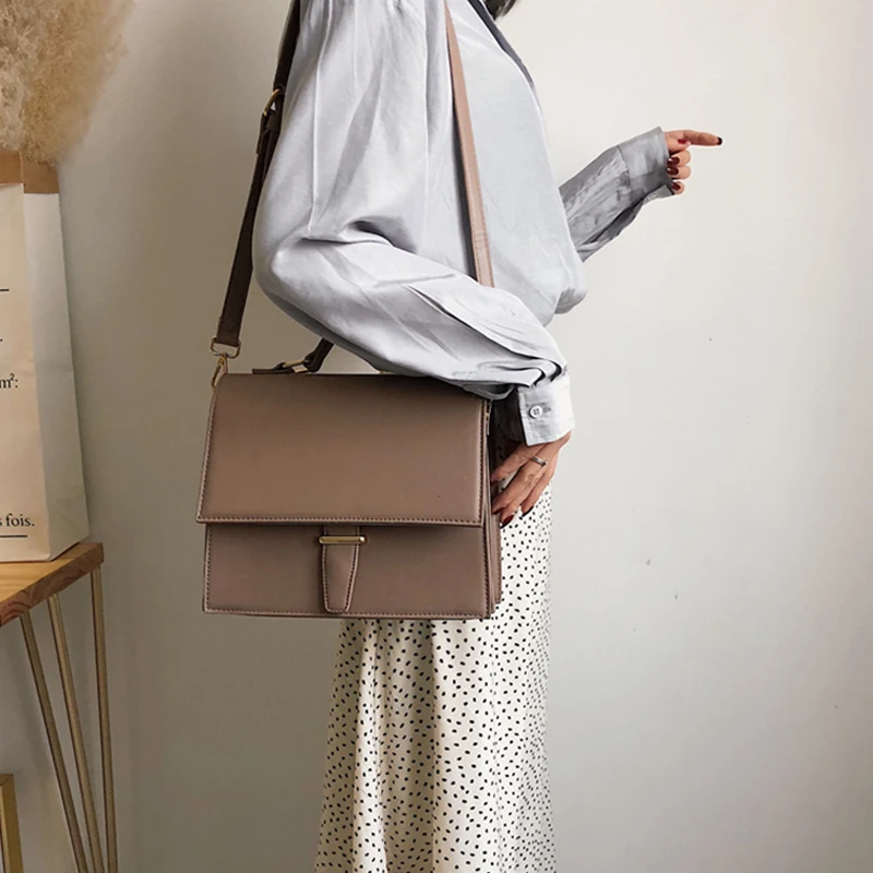 Модная женская дизайнерская сумка из кожи аллигатора, новинка, качественная женская сумка из искусственной кожи, Повседневная однотонная женская сумка через плечо