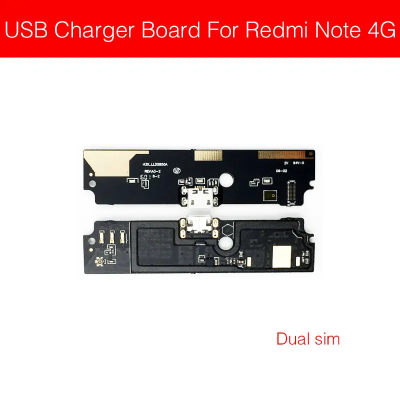 For RM Note 4g dual Usb зарядка и разъем для микрофона порт плата для Xiaomi Redmi Note 3 3 3g 4 4g 4X5 5A 6 7 Pro Usb зарядное устройство разъем модуль Плата - Цвет: For RM Note 4g dual