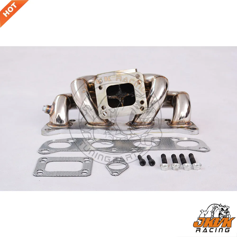 JKVK гоночный коллектор из нержавеющей стали T3 T4Turbo для 180sx 200sx silvia CA18DET Верхняя