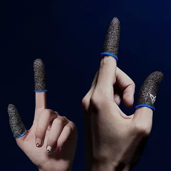

1 Pair L1 R1 Breathable Mobile Game Controller Finger Sleeve Touch Trigger for PUBG Mobile Rules of Survival Gatillos