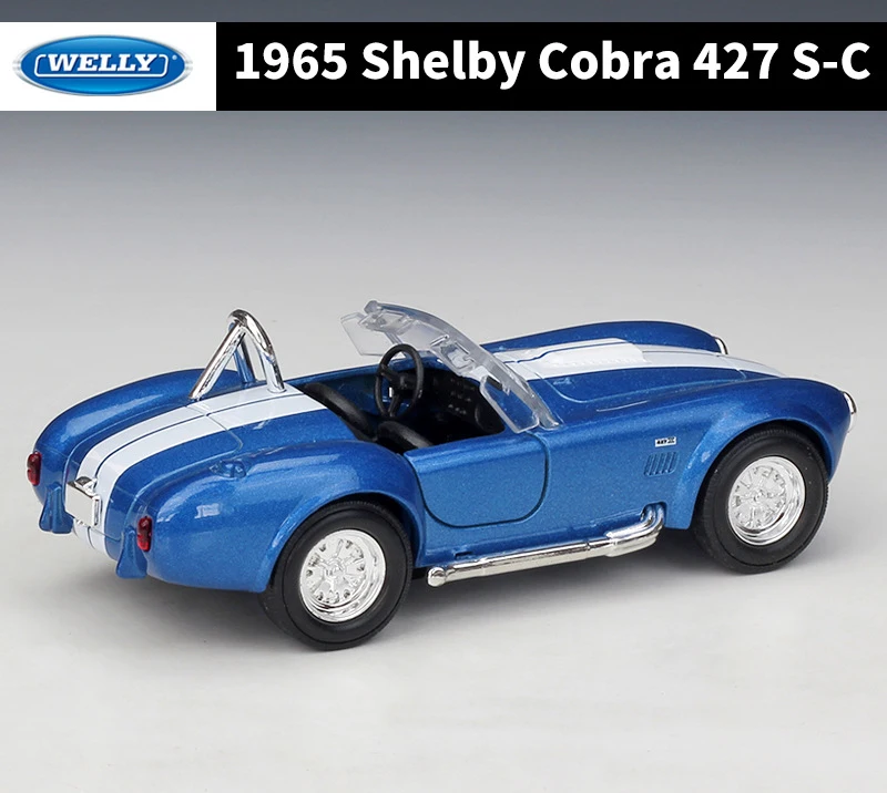 WELLY литье под давлением 1:36 симулятор классический автомобиль 1965 Шелби Кобра 427 S-C модель автомобиля оттягивающийся автомобиль металлический сплав игрушечный автомобиль для детей Подарки