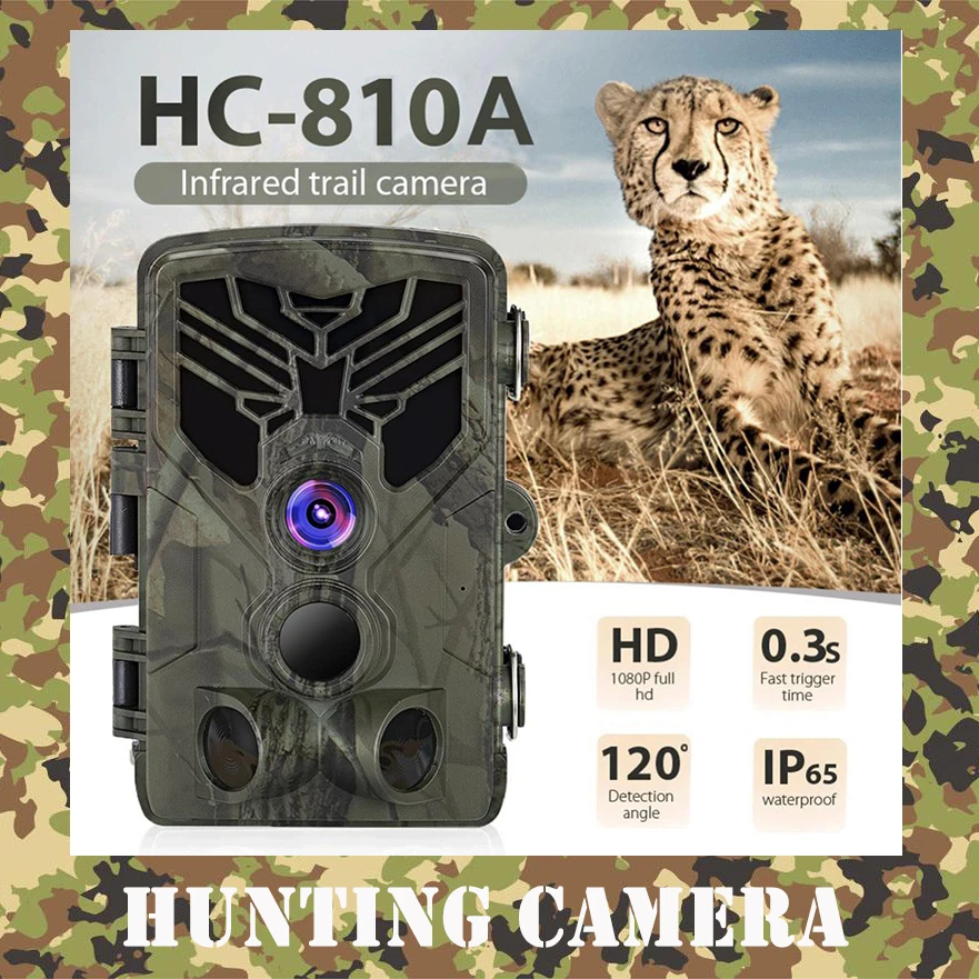 

HC-810A Outdoor Hunting Camera Scouting Trail Camera 1080P 16MP HD PIR Motion Night Vision Camera