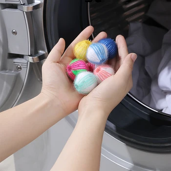 

6pcs Magic Hair Removal Laundry Ball Clothes Personal Care Hair Ball Washing Machine Cleaning Ball Grabs Fuzz Hair