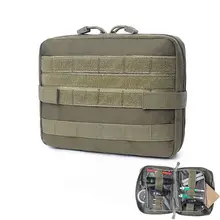Нейлоновая наружная тактическая Сумка Molle, прочная многофункциональная сумка для хранения, водонепроницаемая сумка на молнии, вместительный чехол, сумки