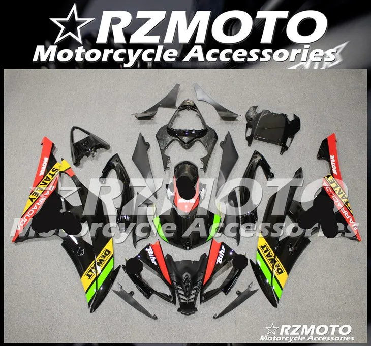 ABS мотоцикл обтекатель комплект для YAMAHA YZF R6 2008- год кузов литьевая форма Магазин № 1824