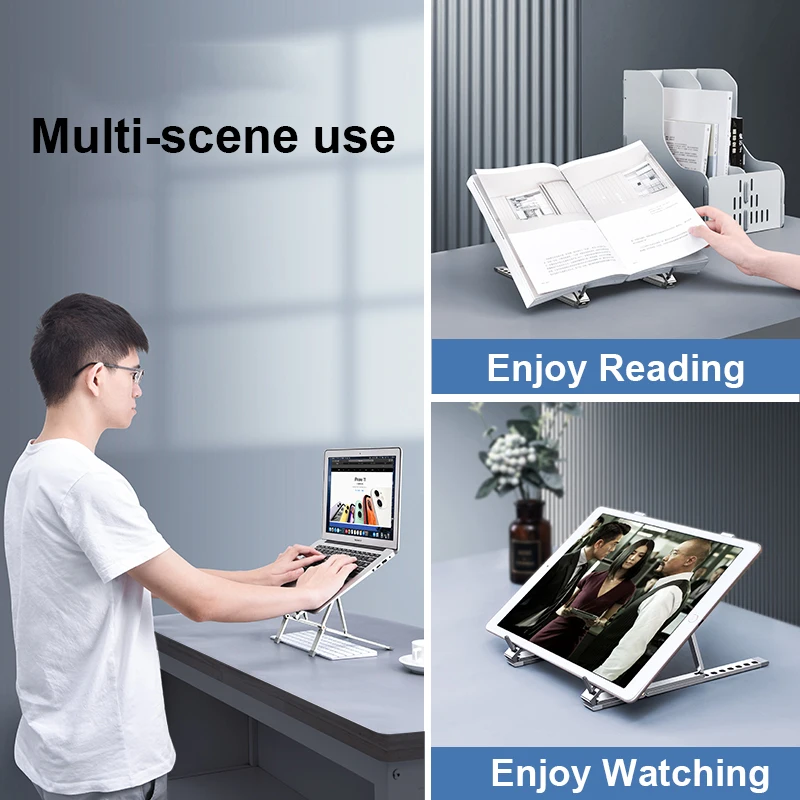 Adjustable Laptop Holder Notebook Stand Support For Mackbook Pro Computer Base Riser Portable Laptop Stand Cooling Bracket