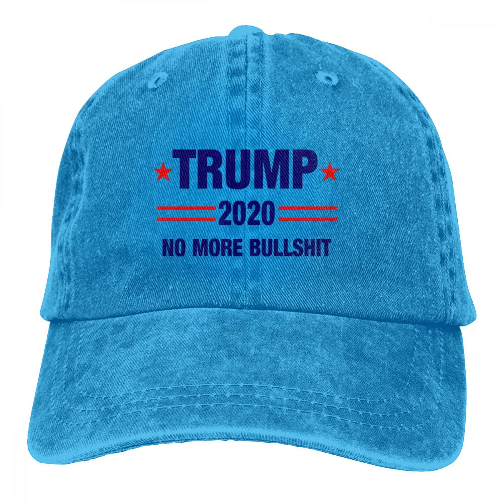 Trump не больше чушь Casquette натуральный унисекс Мужские Женские джинсовые бейсболка с ремешком кепки Регулируемый Гольф папа шляпа