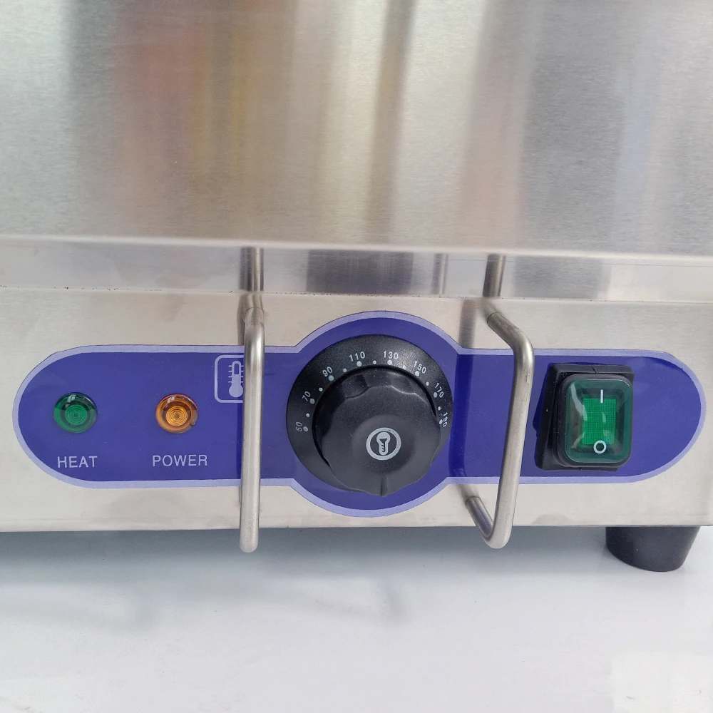 Электрический 4-Pan Bain Marie подогреватель пищи столешница подогреватель для супа bain marie Snack оборудование Электрический буфет bain marie showcase