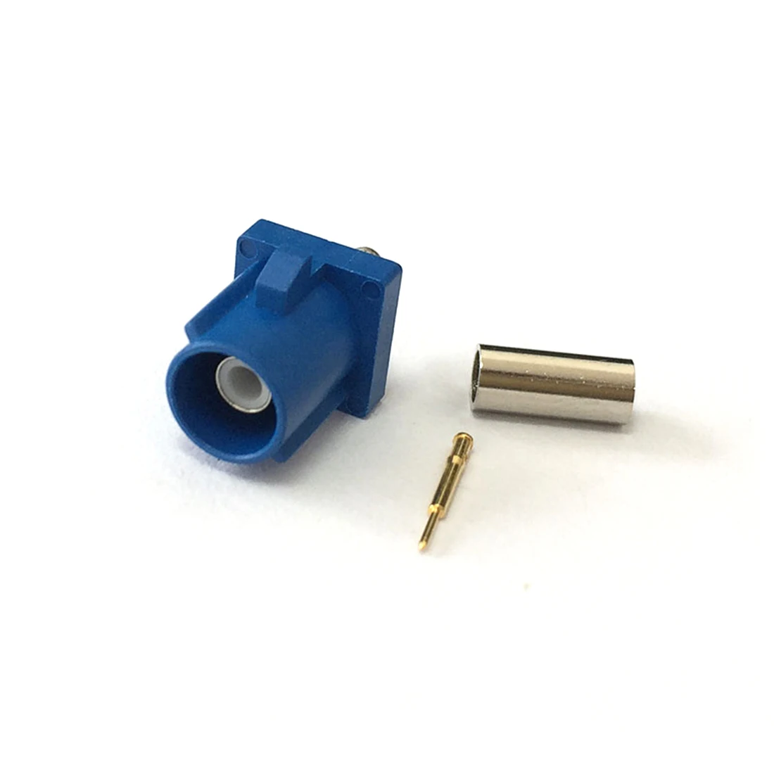

1pc Fakra C male plug 5005 Bule SMB coax Connector crimp for RG174 RG316 cable for GPS Navi