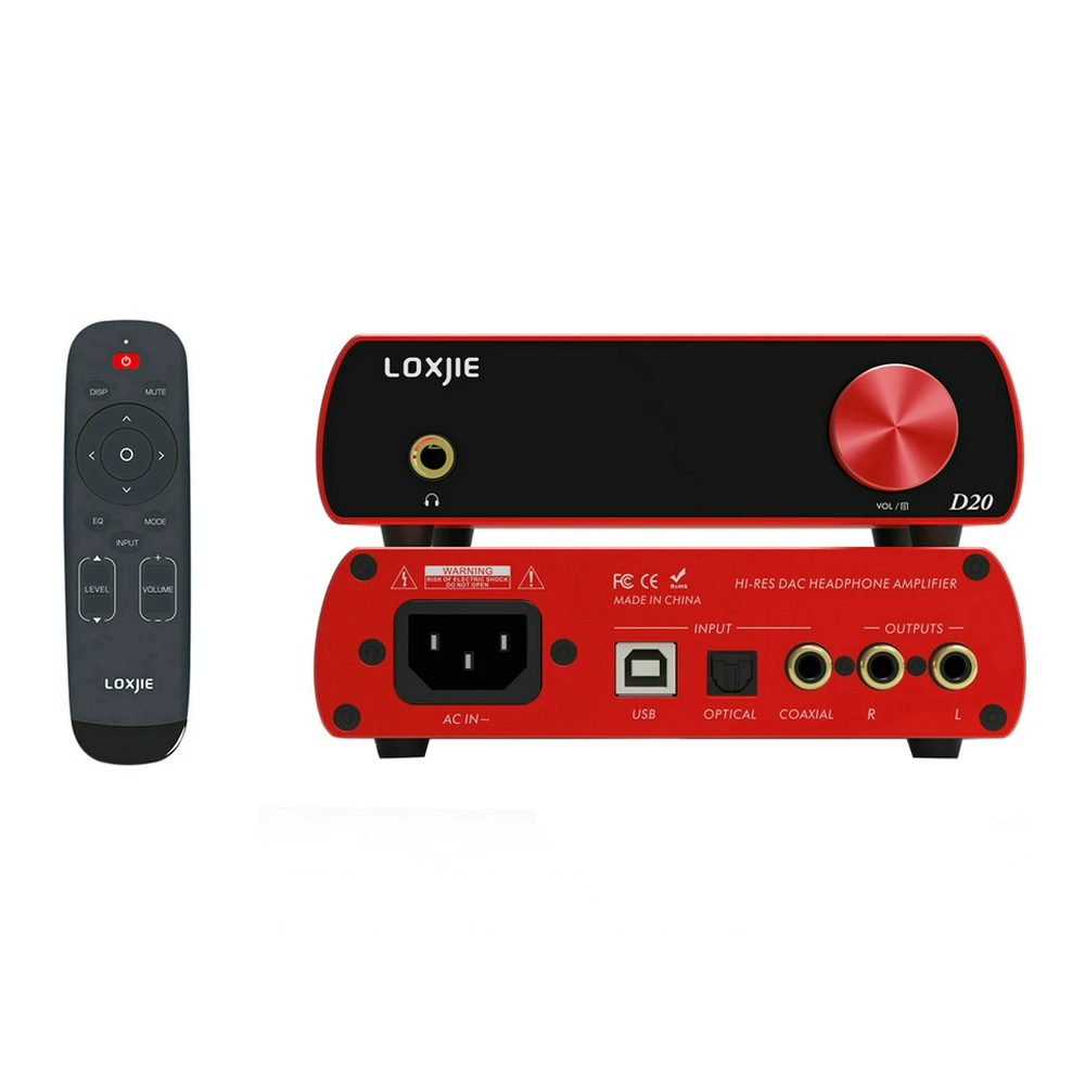 LOXJIE D20 HIFI Цифровой аудио DAC и усилитель для наушников использует чип AK4497 поддержка
