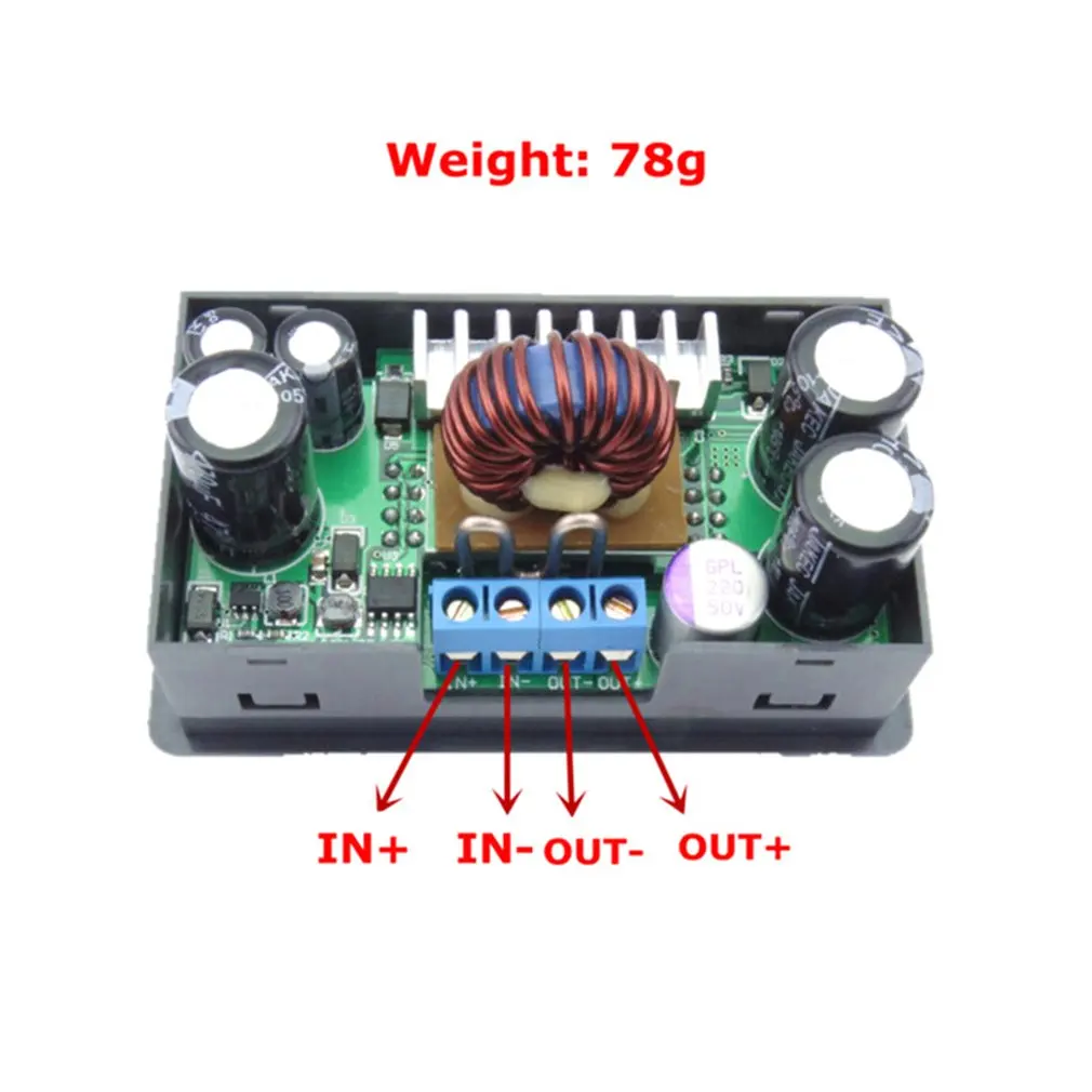 DP50V5A Постоянное Напряжение Ток понижающий Программируемый Модуль питания понижающий преобразователь напряжения регулятор цветной ЖК-дисплей