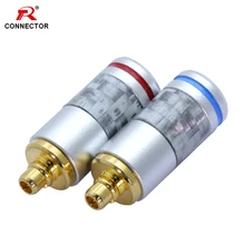 2 шт. штырек MMCX вилки для UE900 SE535 SE215 W10 W20, Черное и серебристое Углеволокно оболочки, штырек MMCX разъем для наушников