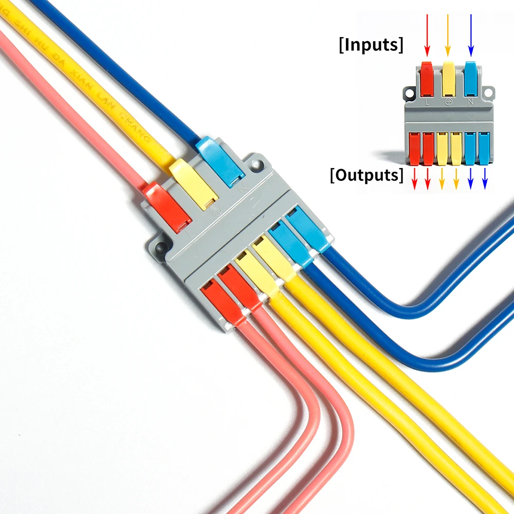 

Quick push-in Wiring PCT Universal Terminal Fast Mini light Wire splitter Cable Block Conductor Electrical LED Lamp connector
