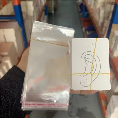 Kraft Paper Packing Tag Cards for Earring Jewelry Display Ear Bone Clip Nails Holder Handmade Jewelry Hanging Price Tags