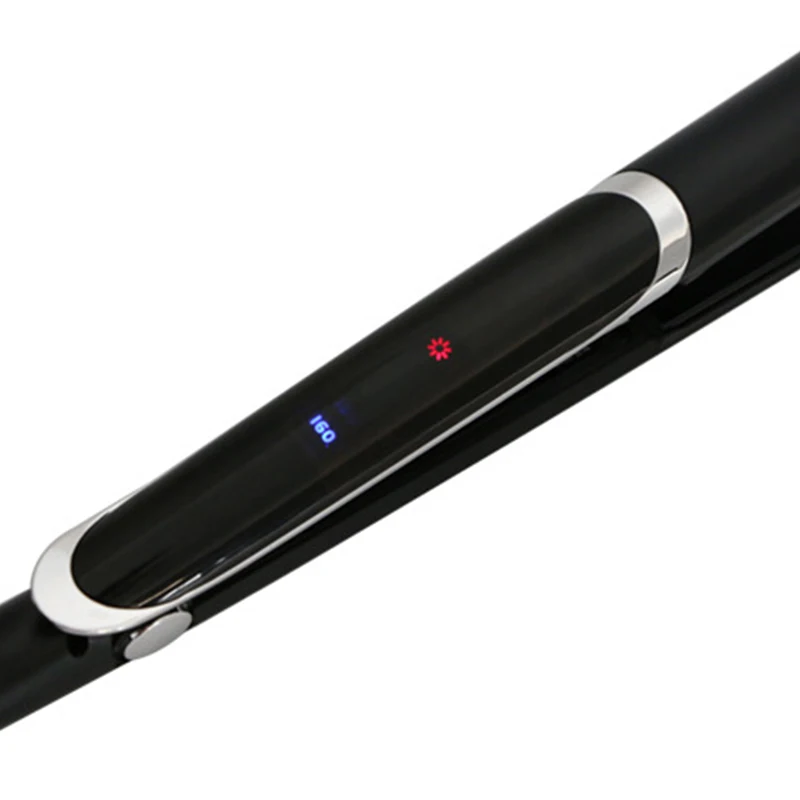 Negative Ion Hair Straightener Curler Infrared Hair Flat Iron LCD MCH Heating Fast Roll Straight Hair Splint Pro Styling Tools