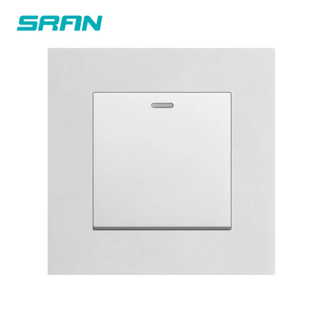 SRAN UK Light switch,1gang 1/2way 16A 250V pc flame retardant material