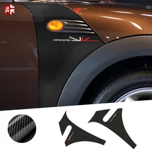 ^^Best Offers 2 Pcs Car Side Plate Fender Sticker Air Vent Trim Scuttles Union Jack Style Decor Body Decal For MINI Cooper R55 R56 Accessories ^^Best Offers 2 Pcs Car Side Plate Fender Sticker Air Vent Trim Scuttles Union Jack Style Decor Body Decal For MINI Cooper R55 R56 Accessories