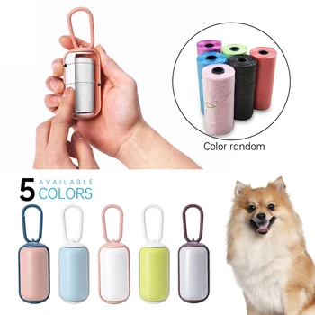 

15 Rolls Dog Poop Bags Pet Waste Garbage Bags Biodegradable Outdoor Carrier Holder Dispenser Clean Pick Up Tools Pet Accessories