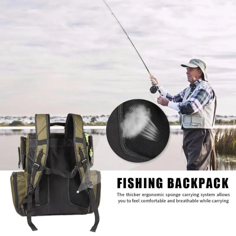 25L Горячая рыболовный Рюкзак-устойчивая емкость открытый рыболовный рюкзак для рыболовных снастей Аксессуары