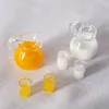 Dollhouse Miniature 1/6 Scale Orange Juice Milk Pot for Blyth OB11 BJD Dolls Kitchen Play Toys Accessories 1