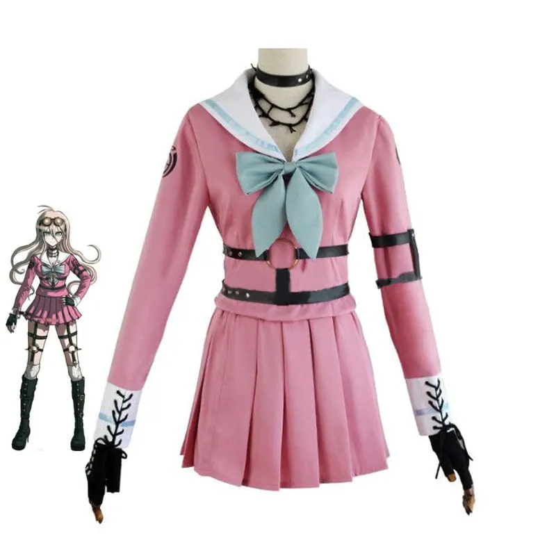 Danganronpa V3 Killing Harmony Iruma Miu School Uniform Cosplay Costume Set