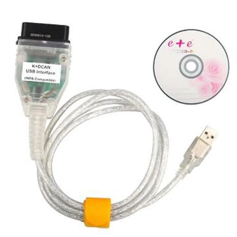 Белый INPA K+ DCAN USB интерфейс OBD может считывать диагностический сканер переключаемый INPA DIS SSS NCS кодирование