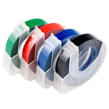 

Original 9MM Dymo 3D Plastic Embossing Tape for Embossing Label Maker PVC LABEL for DYMO M1011 1610 1595 1540 Motex E101