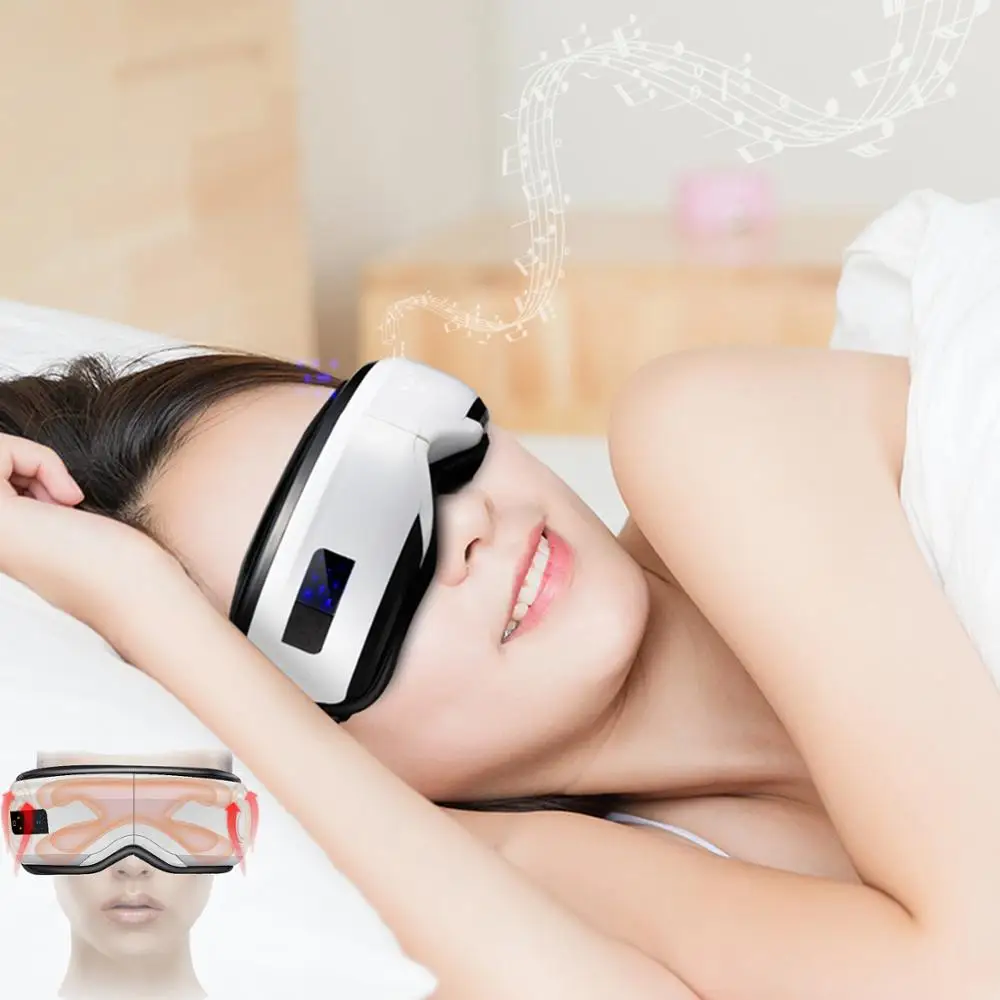 

Electric Eye Massager with Bluetooth Heating Air Pressure Music Vibration,Shiatsu Massager for Dry Eye Eyestrain Fatigue Relief