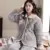 Ladies Pajamas Autumn Winter plus Velvet Thick Quilted Women Jacket 2 PC Set Flannel Coral Fleece Home Service Suit External Wea silk pajamas for women Pajama Sets