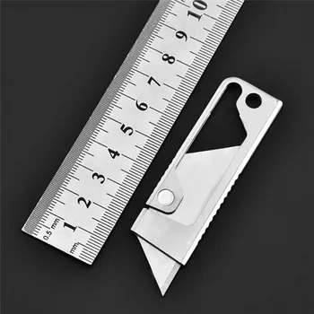 

Stainless Steel EDC Utility Knife Wallpaper Knife Multi-function Paper Cutter Courier Knife Manual Knife Outdoor Peeler Tool