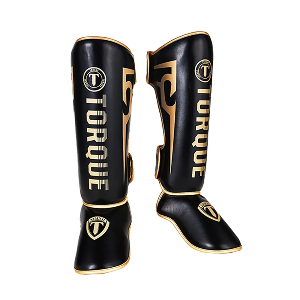 TORQUE Boxing Shin Guards Thicker Adult Protection Ankle Protectors Leggings Equipment Martial Arts Muay Thai Taekwondo