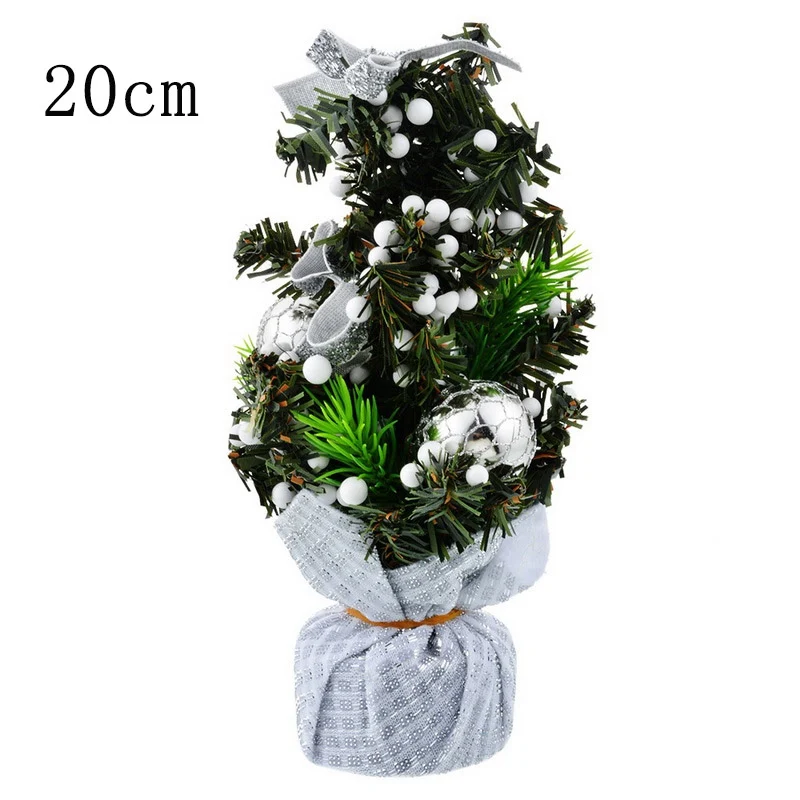 5PC 20cm I 5 шт., искусственные настольные мини украшения для рождественской елки, миниатюрные украшения для новогодней елки - Цвет: 5PC 20cm I