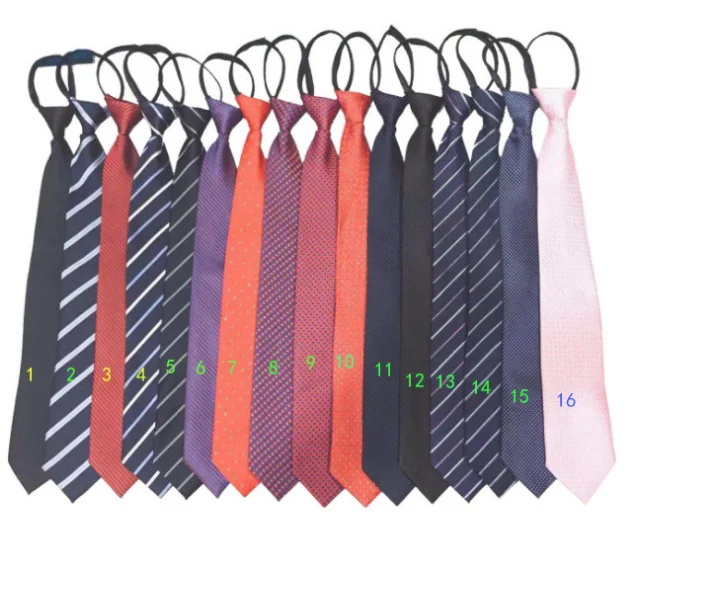 

New ldd popular jacquard polyester tie casual men's and women's tie business lazy ZIPPER TIE fashionable tie