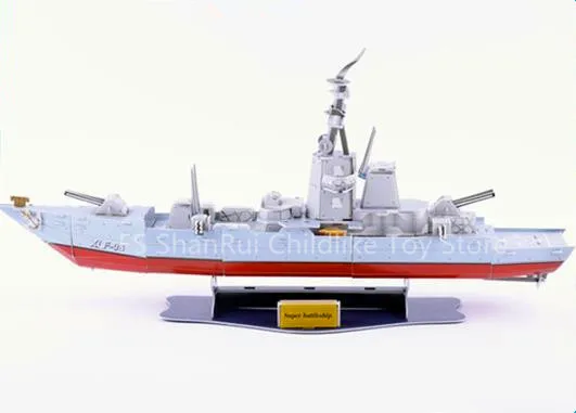 Горячая Распродажа бумажная 3d модель игрушки Пазлы для детей Обучающие модели кораблей