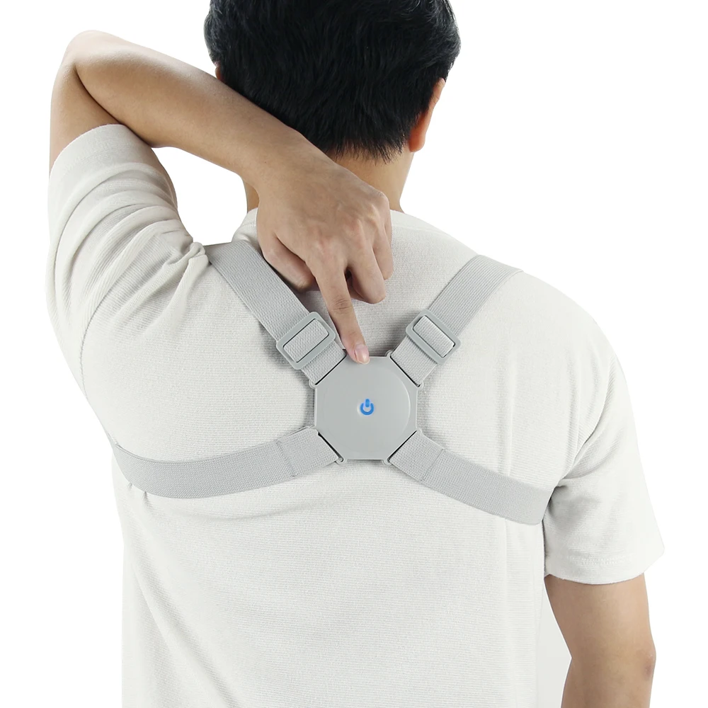 Регулируемый умный Корректор осанки для спины для взрослых, поддерживающий пояс для спины, тренировочный пояс для плеч, коррекция ключицы, позвоночника, спины