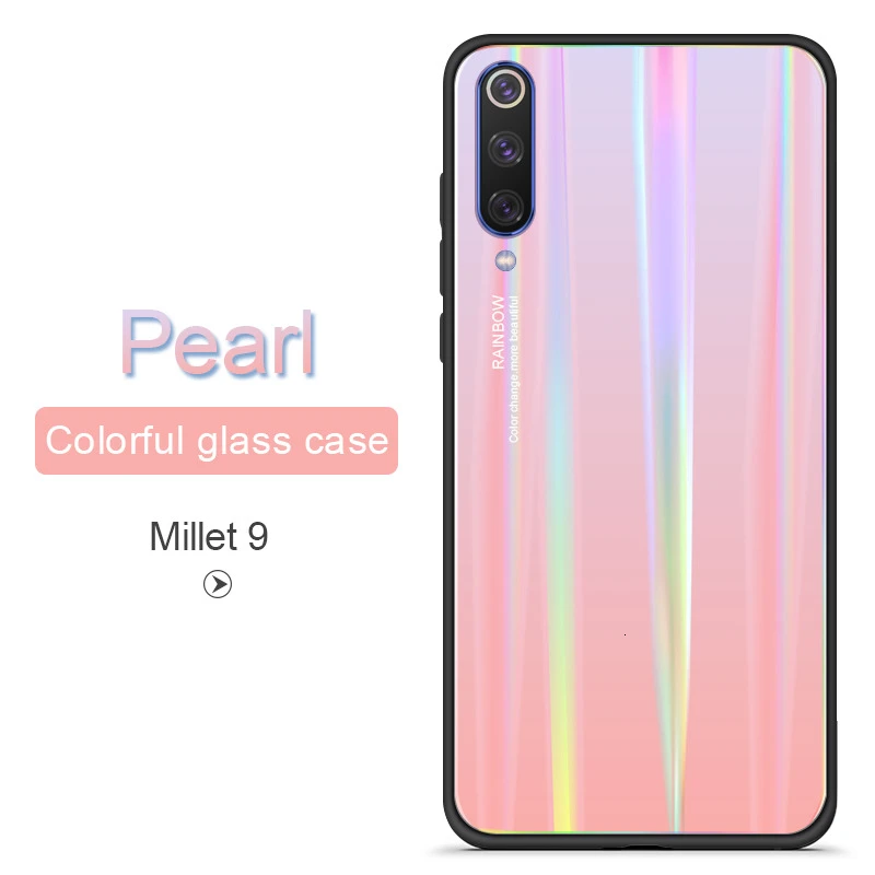 Градиентный чехол из закаленного стекла для Xiaomi mi 9 Se, чехол mi 8 Funda, роскошный противоударный чехол для телефона Xiaomi mi 9se mi 6x, чехол для телефона - Цвет: 2