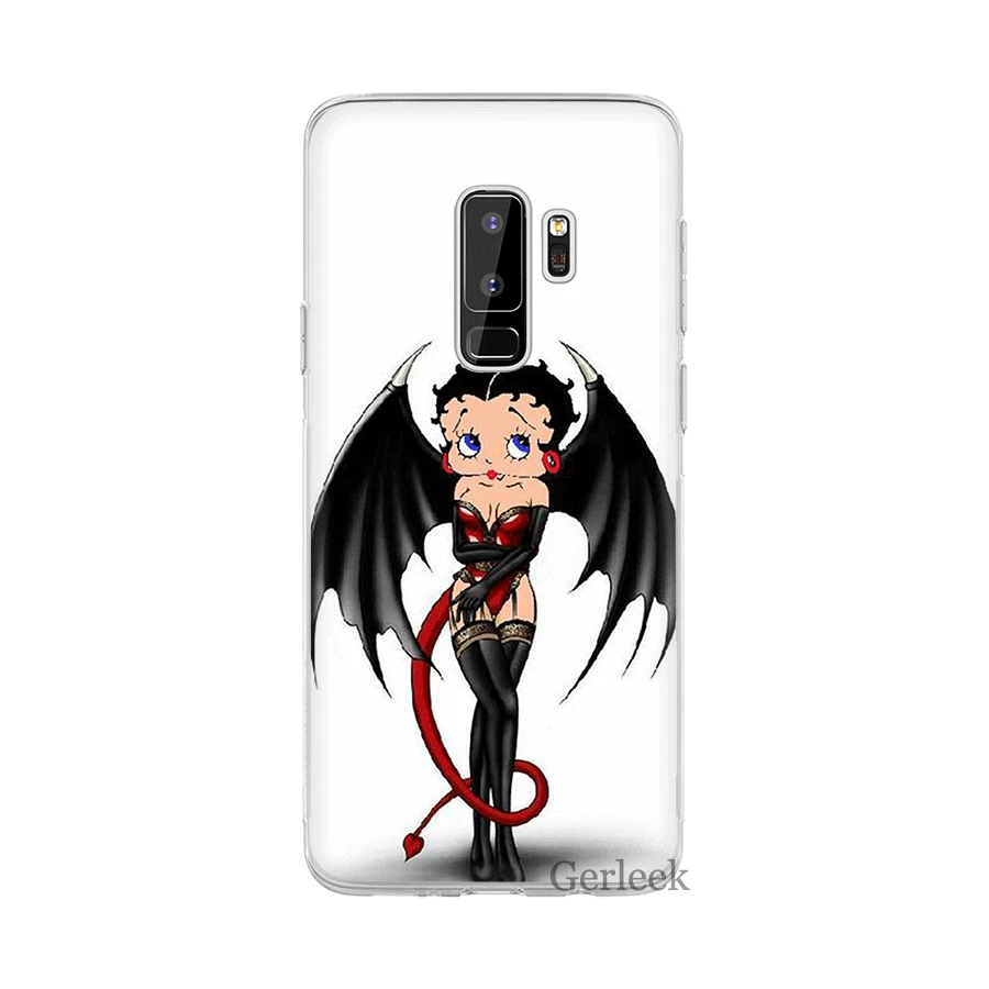 11 Чехол для телефона из ТПУ для Samsung Galaxy S6 S7 край S8 S9 10 S10 S10E Plus, Note 8, 9, 10, M10 M20 M30 M40 чехол для нового IPad Betty boop - Цвет: 11