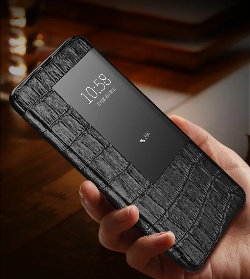 Чехол Mate20 Mate 20Pro модный кожаный флип чехол с окошком для Huawei Pro RS деловой
