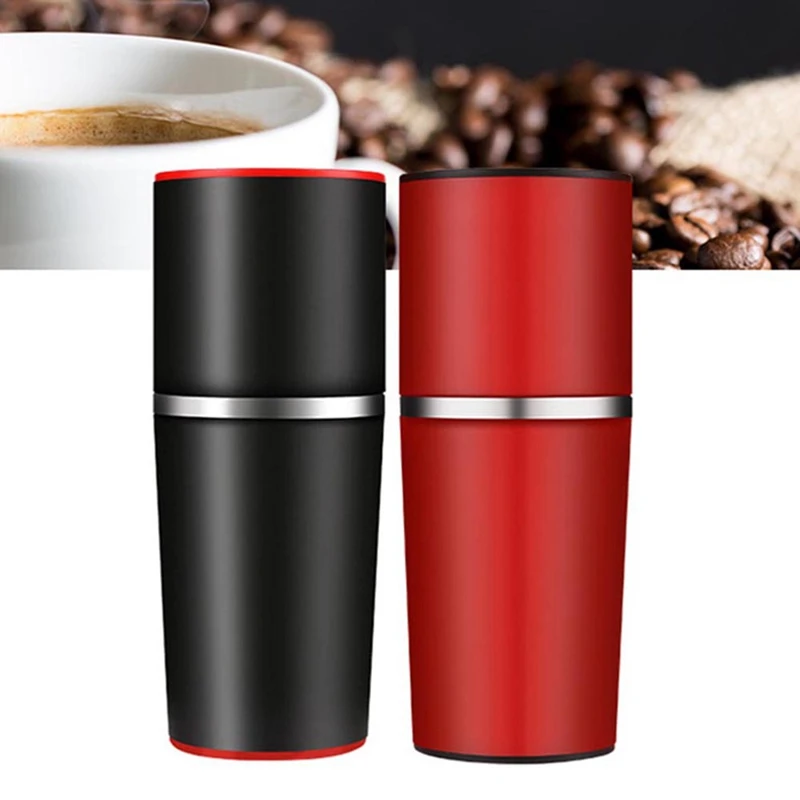 EAS-Manual Coffee Maker Hand Pressure Portable Espresso Machine Coffee Pressing Bottle Pot Coffee Tool for Outdoor Travel Use-Re