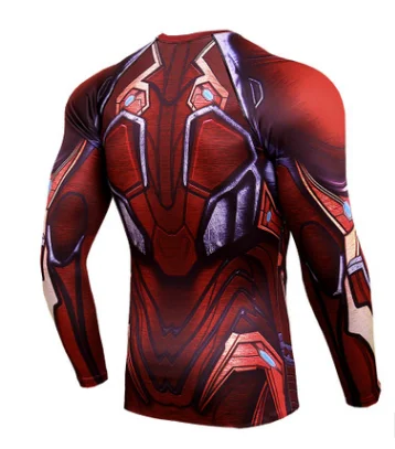 Новинка, колготки Человека-паука, Мстители, mtb, Джерси, Infinity War, спортивные топы для фитнеса, Marvel, футболка с длинным рукавом, майка для мотокросса