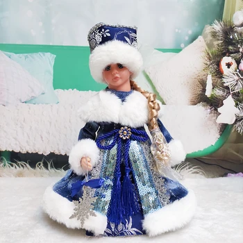 

Cute Girl Electric Dolls Toy Christmas Decoration with Music Sing Dance Decor Birthday Gift for Kids New Year Navidad Ornaments